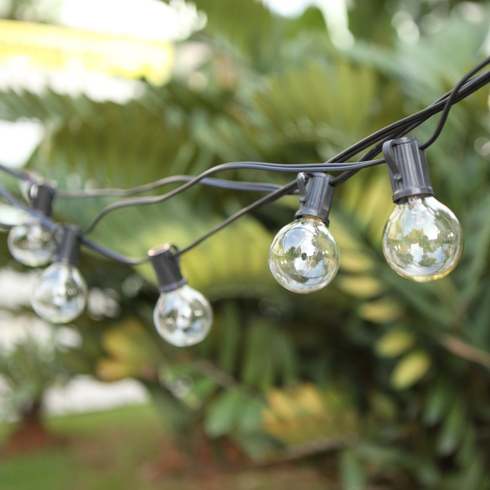 Guirlande Lumineuse Extérieur , Guirlande Guinguette Raccordable 7.6M 25 G40 Ampoules avec 3 Ampoules Rechange pour Fête Jardin Mariage Patio - 5