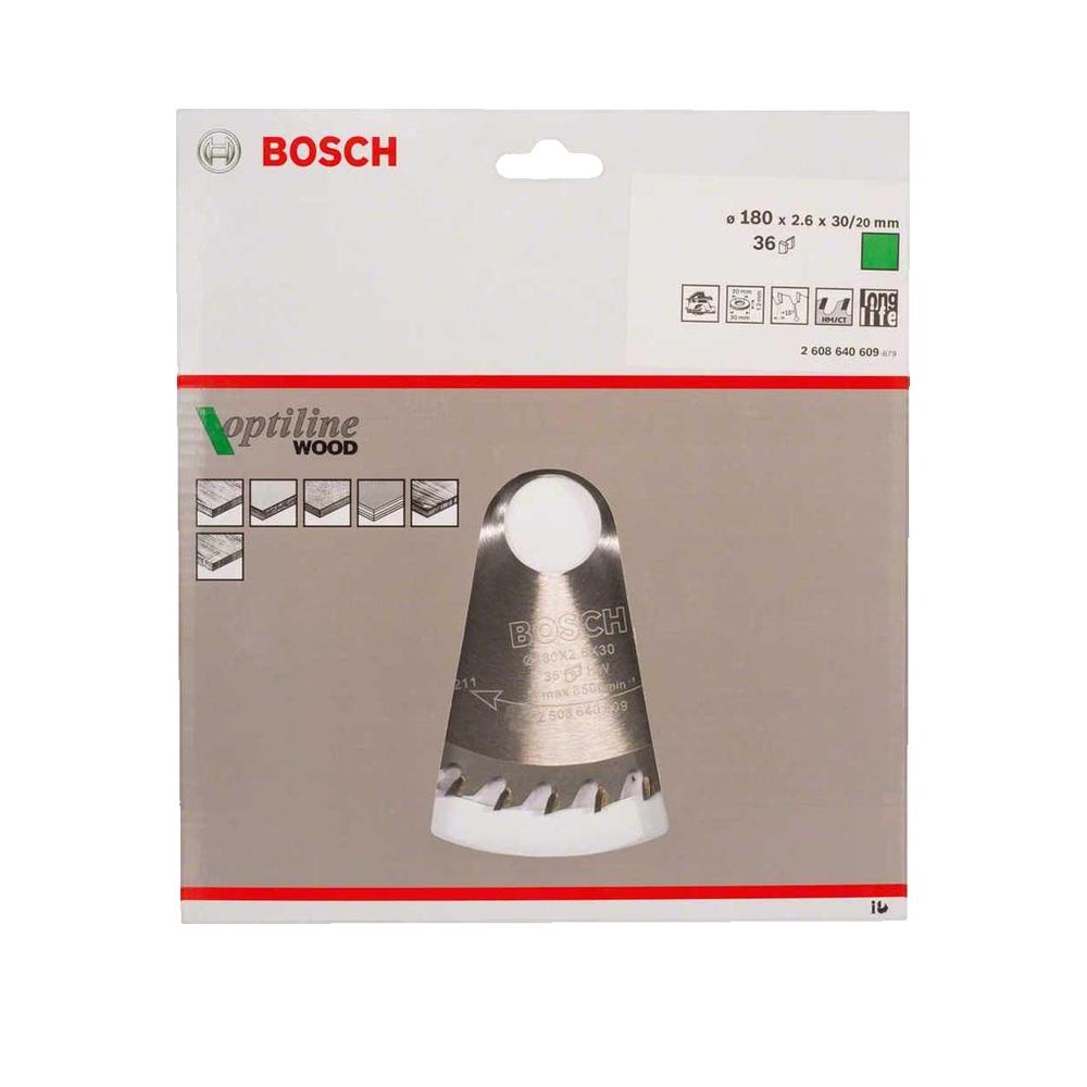 Tarcza pilarki tarczowej Bosch Optiline Wood 180 mm 36 zębów z węglika - 2