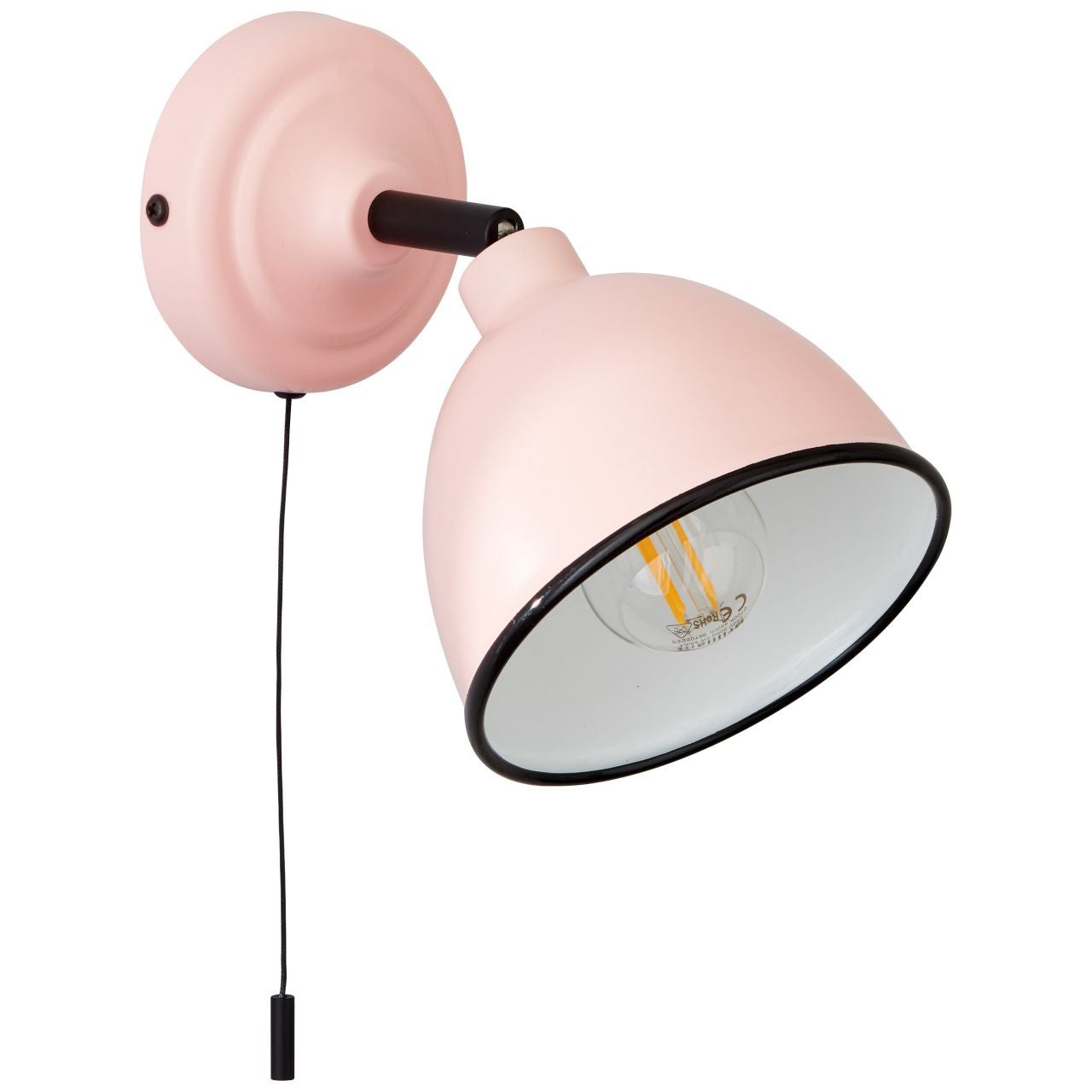 Lampa BRILLIANT, lampa sufitowa Tosh 20cm antyczne drewno / czarny korund, 1x A60, E27, 40W, drewno ze zrównoważonej gospodarki leśnej (FSC) - 4