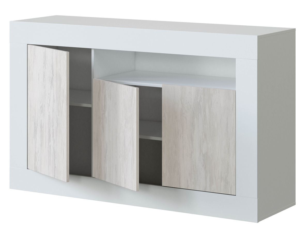 Kit credenza baltik 3a cm.144x42x87h - 2