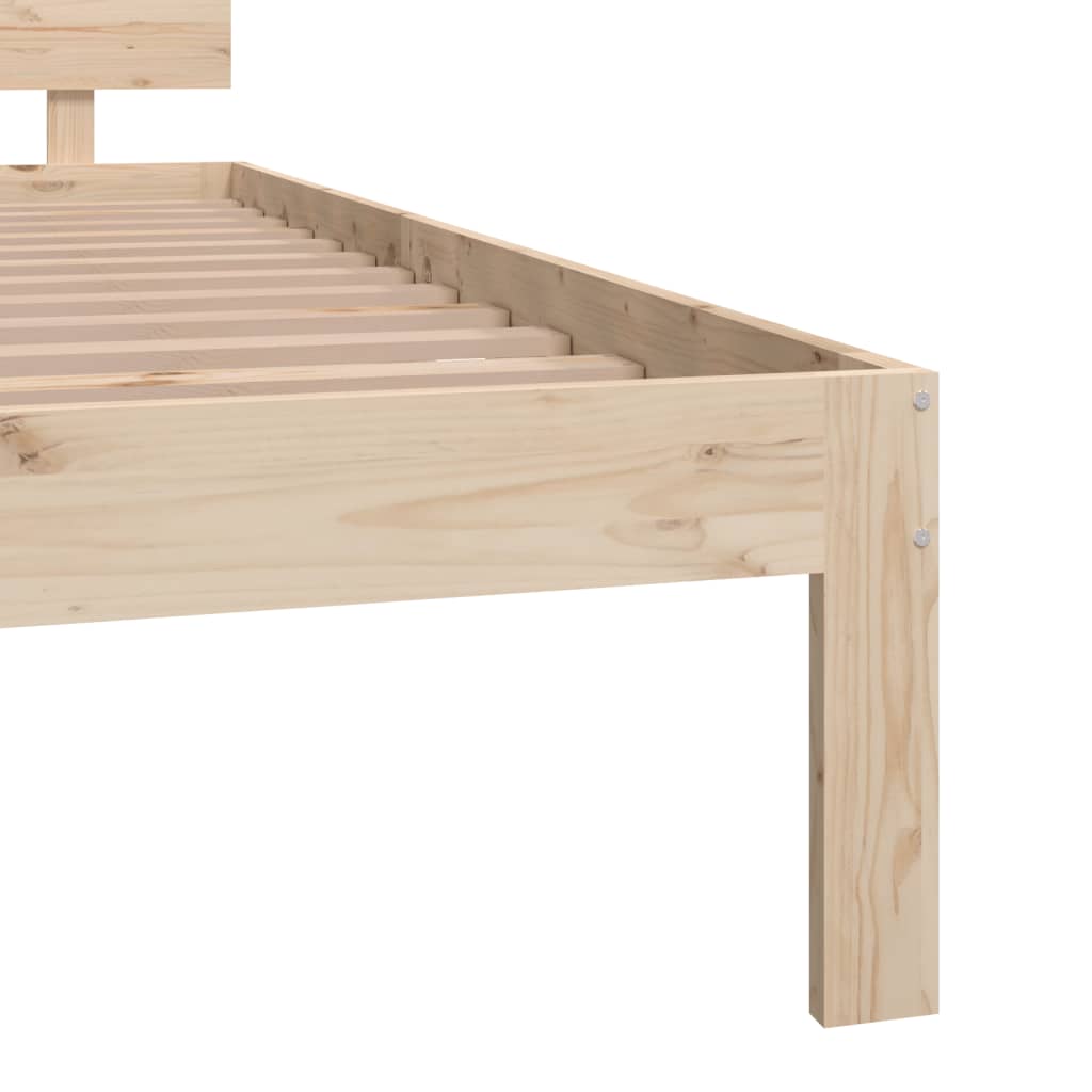 Estructura de cama madera maciza 180x200 cm - 7