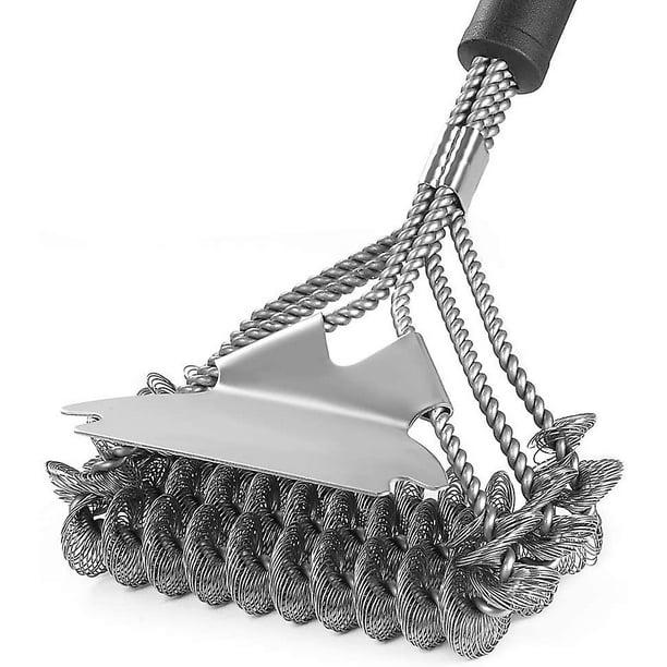 Szczotka i skrobak do grilla, szczotka ze stali nierdzewnej