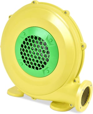 Pompe Electrique Gonflable de Ventilateur d’Air de Structure gonflable, Souffleur Electrique avec Moteur, Jaune