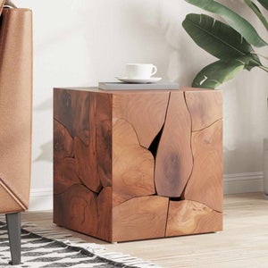 Tabourets De Bar Ethniques En Bois Teck Massif Et Cannage Rotin H65 Cm (lot De 2) Gawa