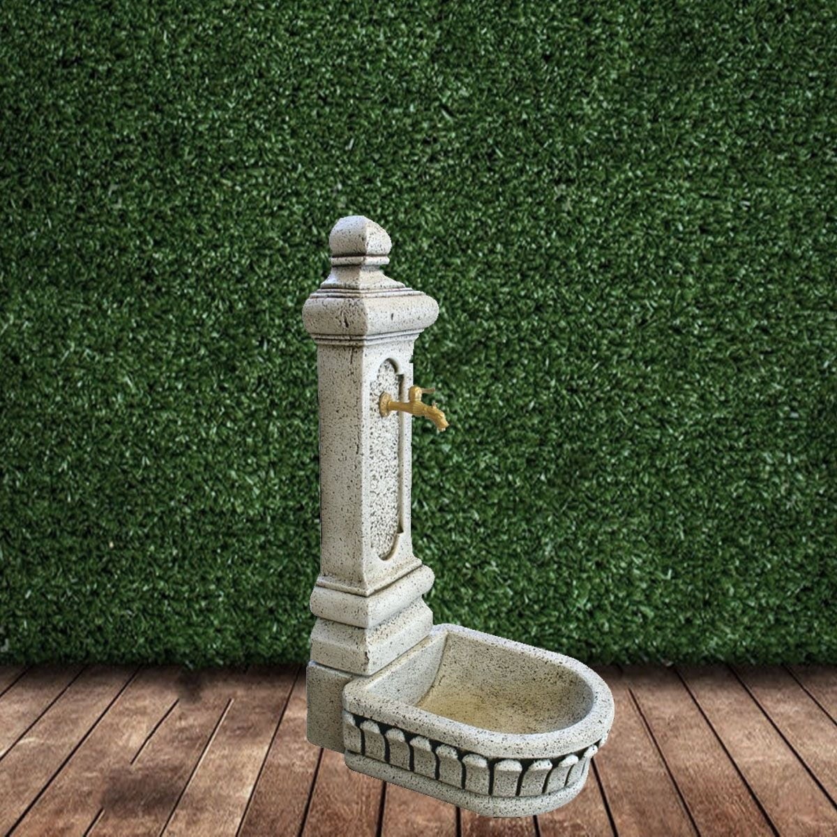 Fuente de Plaza Publica Jardín en Hormigón Piedra 65x50x125cm