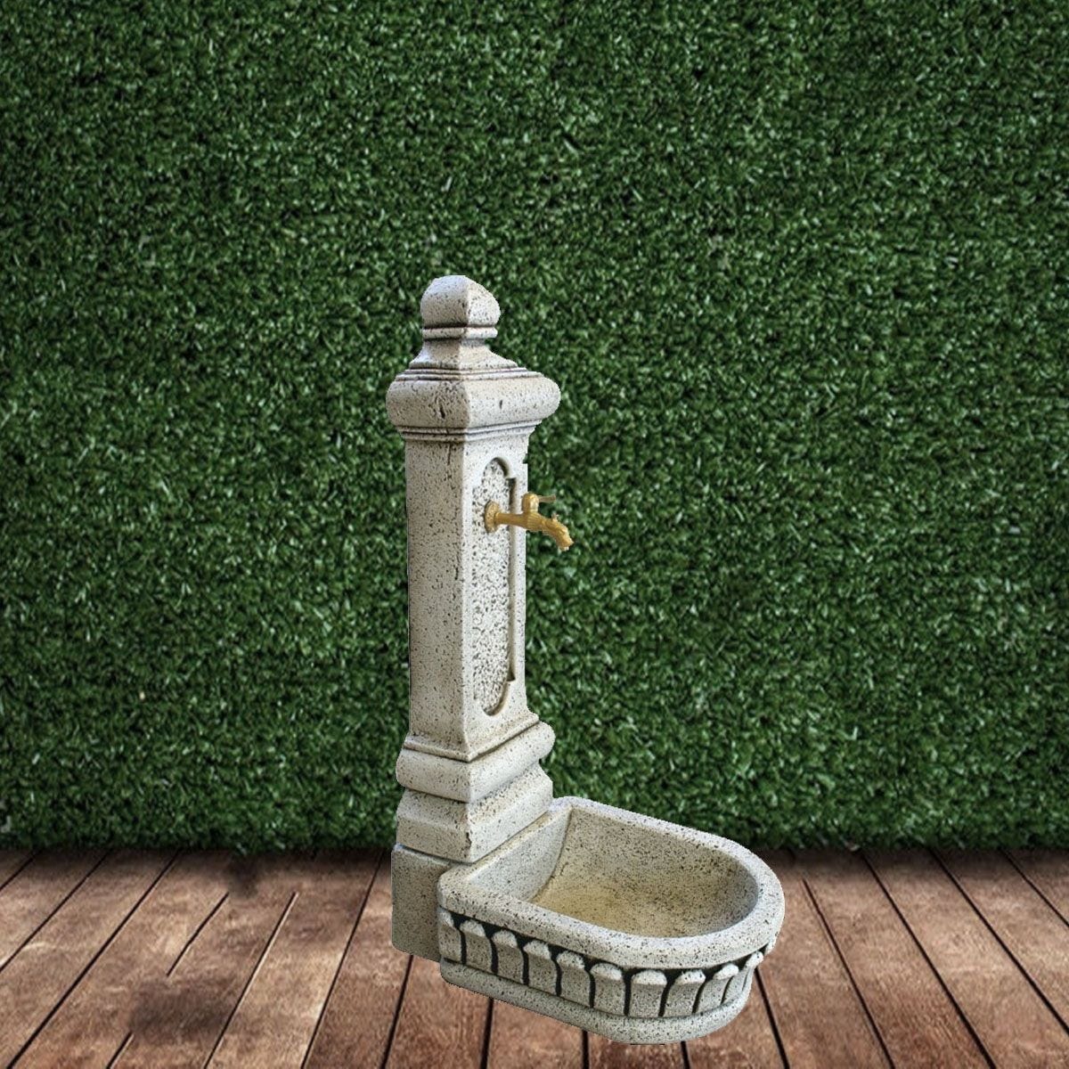 Fuente de Plaza Publica Jardín en Hormigón Piedra 65x50x125cm