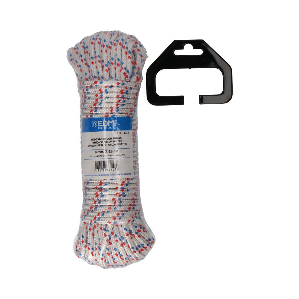 ROTOLO MATASSA DI CORDA IN NYLON INTRECCIATO DIAMETRO 6 mm X LUNGHEZZA 25 METRI - 3