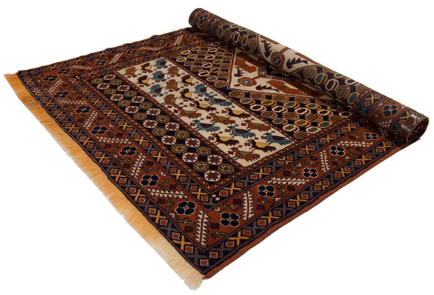 Alfombra oriental hecha a mano original, medida: 185x126 cm con certificado de autenticidad