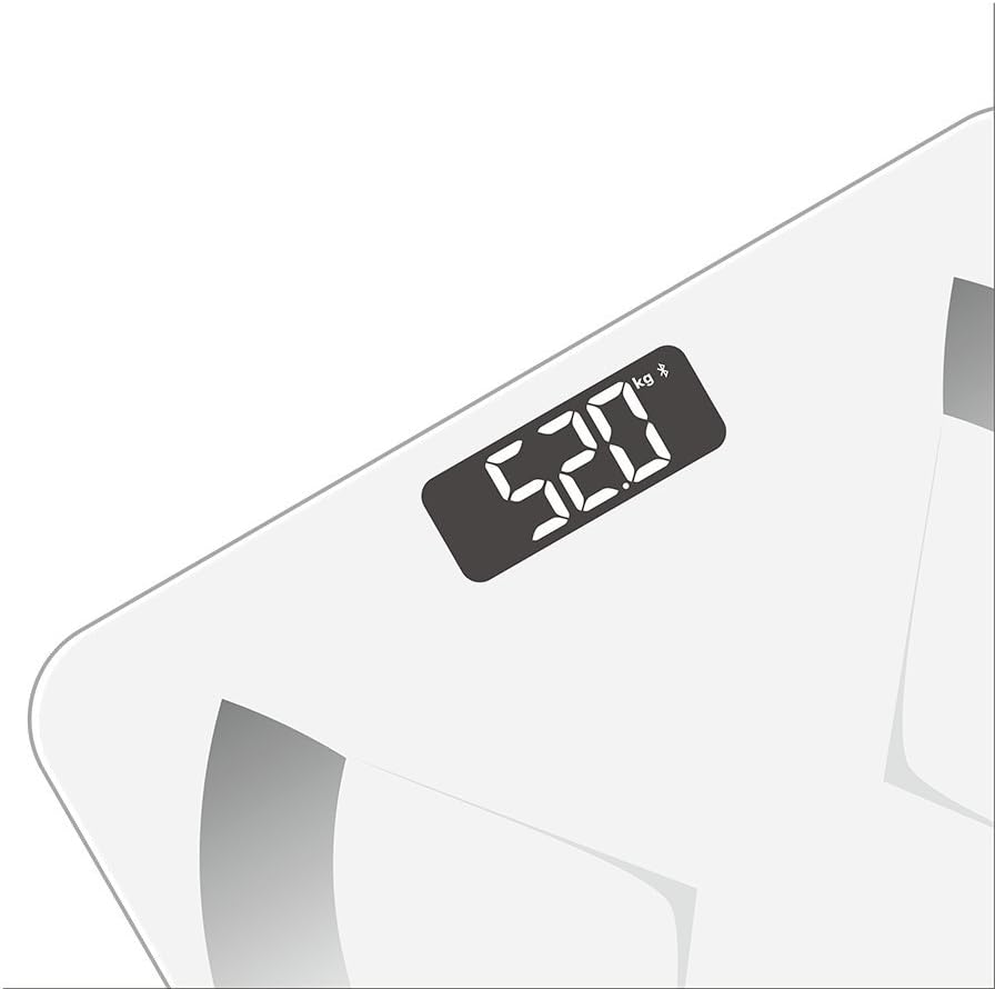 Báscula digital de baño para peso, grasa corporal, agua, masa muscular, metabolismo basal, masa ósea y grasa visceral, 181 kg, color blanco - 4