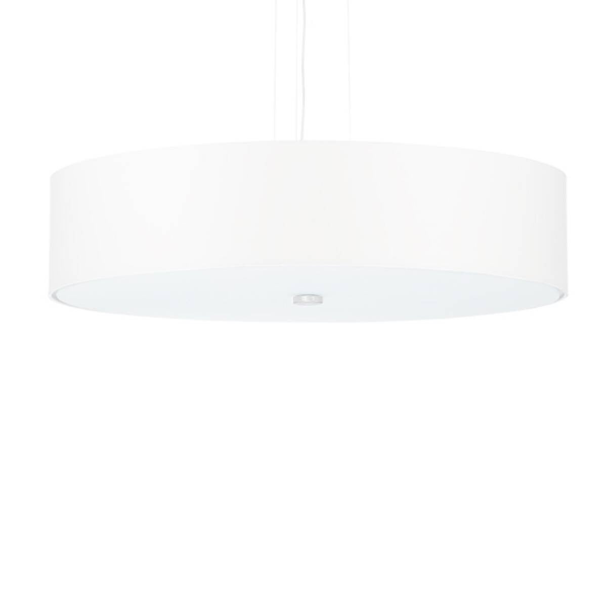 Lampa wisząca Skala biała 5xE27x15W wym: 102 x 50 x 50 cm tkanina Sollux Lighting