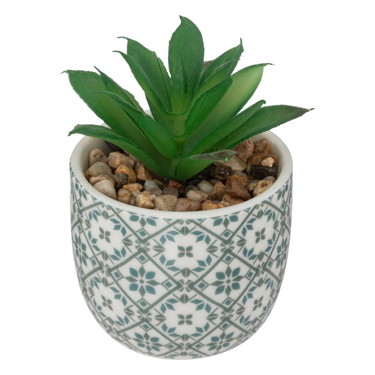 Plante Artificielle Pot Porcelaine H9cm Noir - Atmosphera Créateur d'intérieur - 2