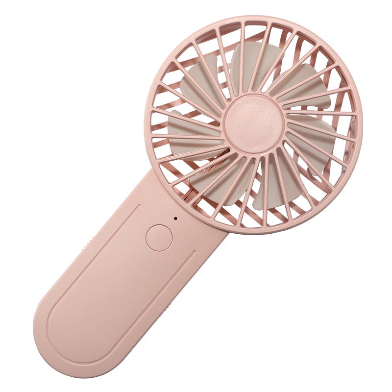 Mini Przenośny Wentylator, Przenośny Wentylator USB z Maksymalnym Czasem Pracy 12 Godzin, 3 Prędkości do Biura, Podróży, Kempingu, na Zewnątrz, Różowy