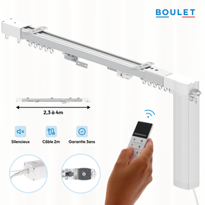 Binario Per Tende Motorizzato Intelligente Con Telecomando, App E Timer - Guida Elettrica A Soffitto, Fino A 40 Kg - 4