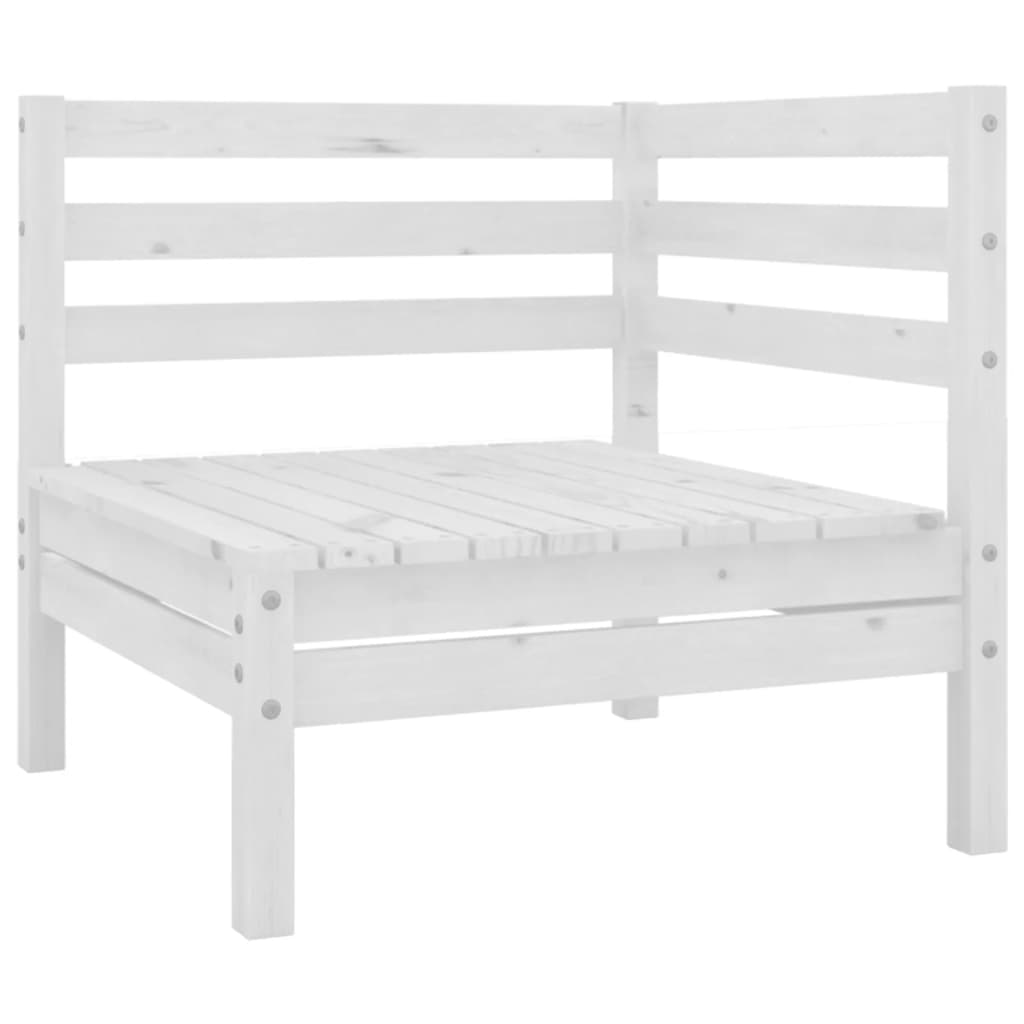 Salon bas de jardin en Bois Blanc 5 personnes - 6