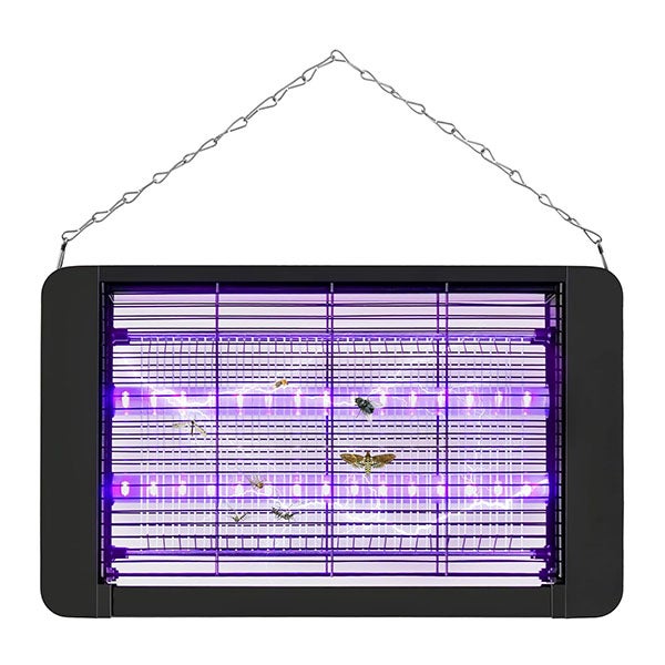 Mocna Lampa UV Przeciwko Komarom – Elektryczna Pułapka na Owady 100m², Do Wewnątrz/Na Zewnątrz, Wisząca, Wtyczka Europejska