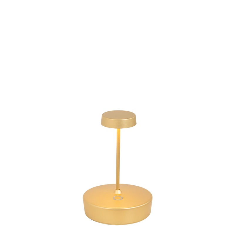 Zdjęcia - Lampa stołowa Zafferano LED Swap mini pro Matte Gold z możliwością ładowania i ściemniania - 2W, 2200-2700-3000K, IP65