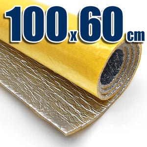 Isolant Thermique Autocollant Aluminium - Rouleau 60 X 200 Cm - Résiste Jusqu'à 200°C - Pour Tuyaux, Four, Auto