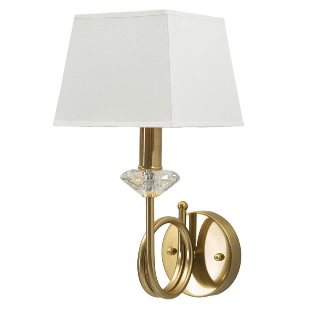 Lampa ścienna Biwa, Tkanina, Biały, Seven Design