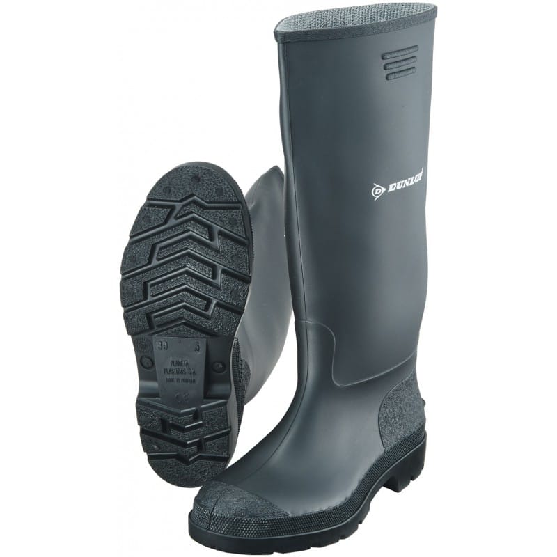 Bota agua pvc talla 41 ca a alta negra dunlop Leroy Merlin