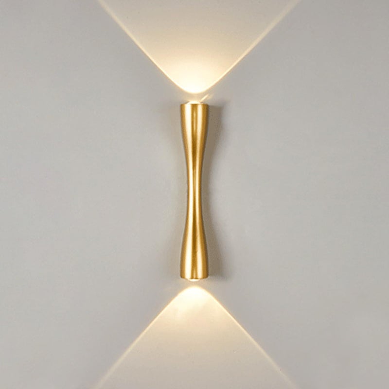 Wodoodporny kinkiet LED w kształcie długiej trąbki, minimalistyczny kinkiet LED tworzący nastrój, 220V, 24cm, 6W, ciepłe światło