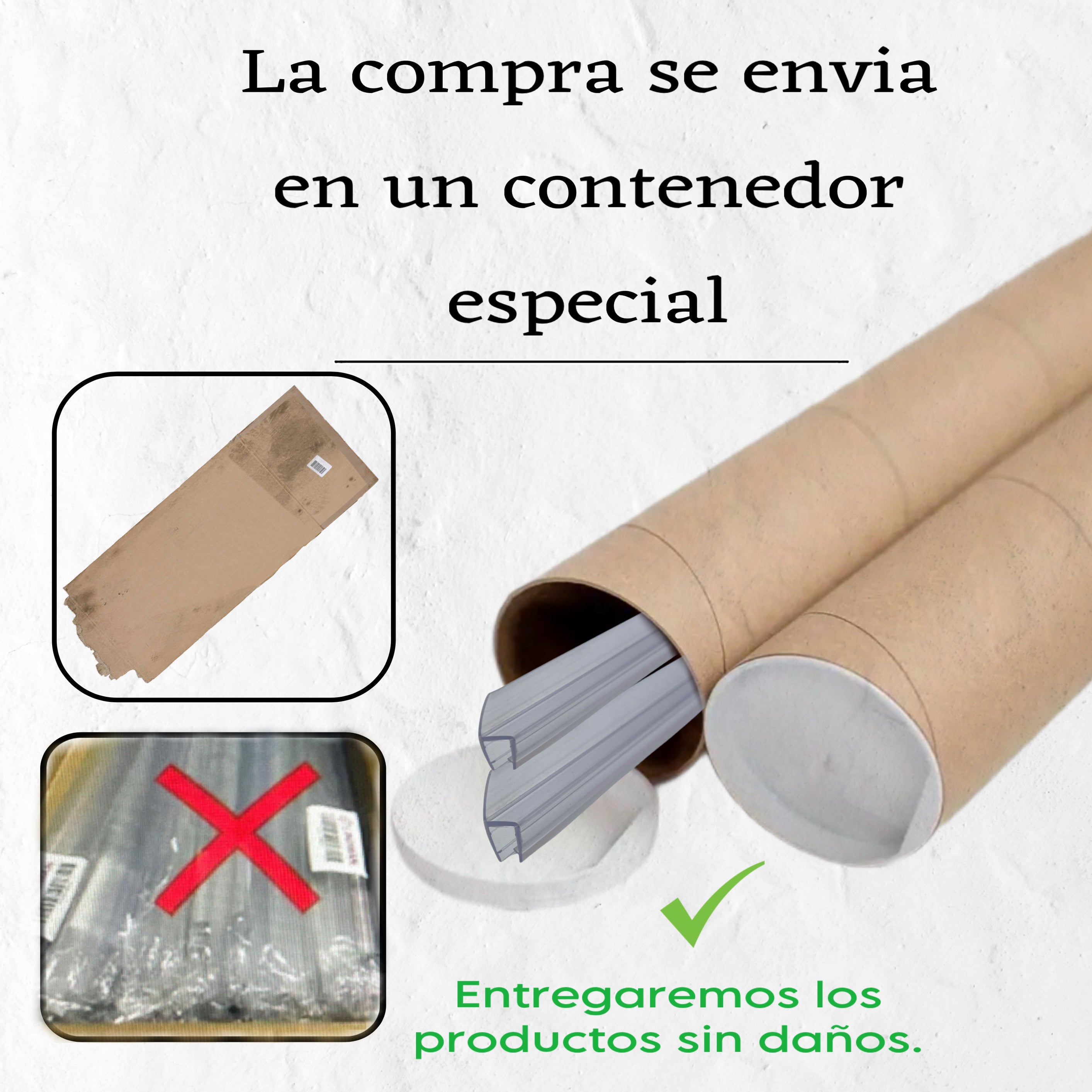 Perfil transparente y rigido con aleta&nbsp;flexible en forma de Z de&nbsp;27 mm, para vidrio de&nbsp;10 mm. - 2