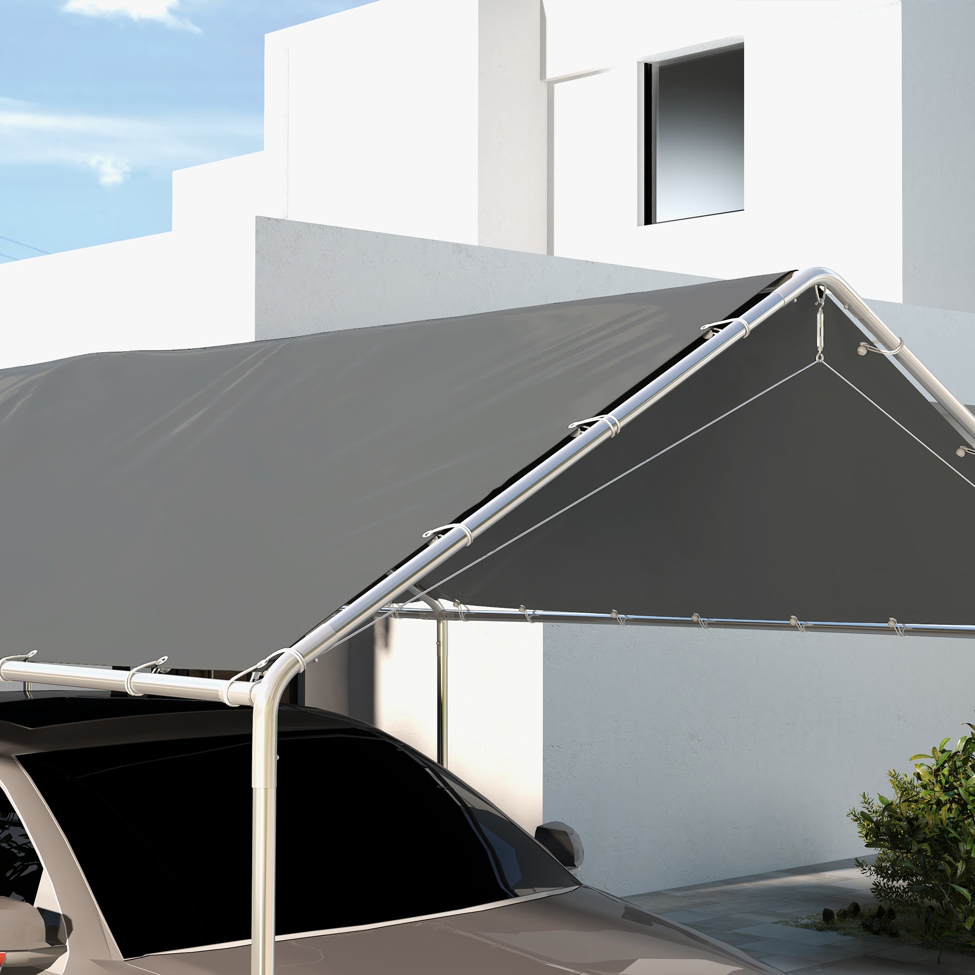 Toile de remplacement pour carport PE Outsunny - 7