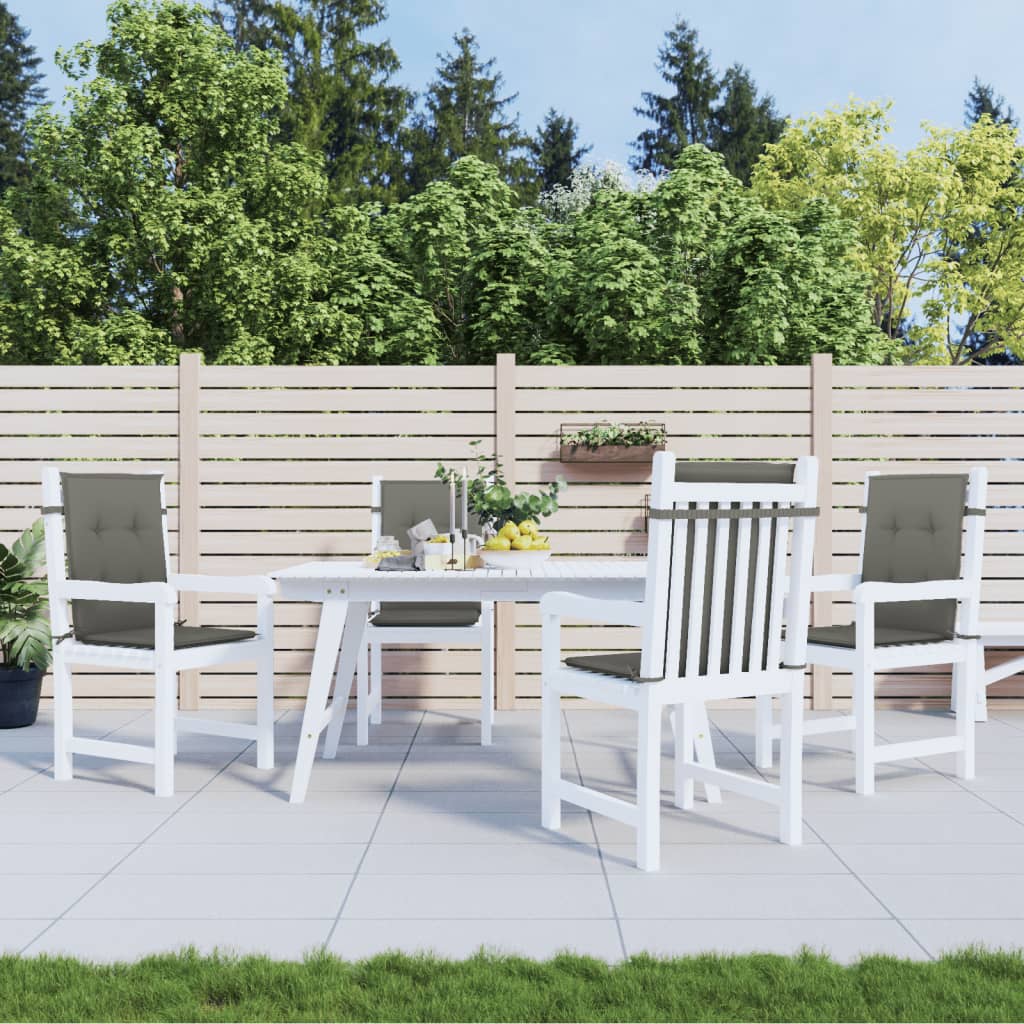 Maison Exclusive - Cuscini Sedia ScMaison Exclusive - ena Bassa 4 pz Grigio Mélange 100x50x4 cm - 3