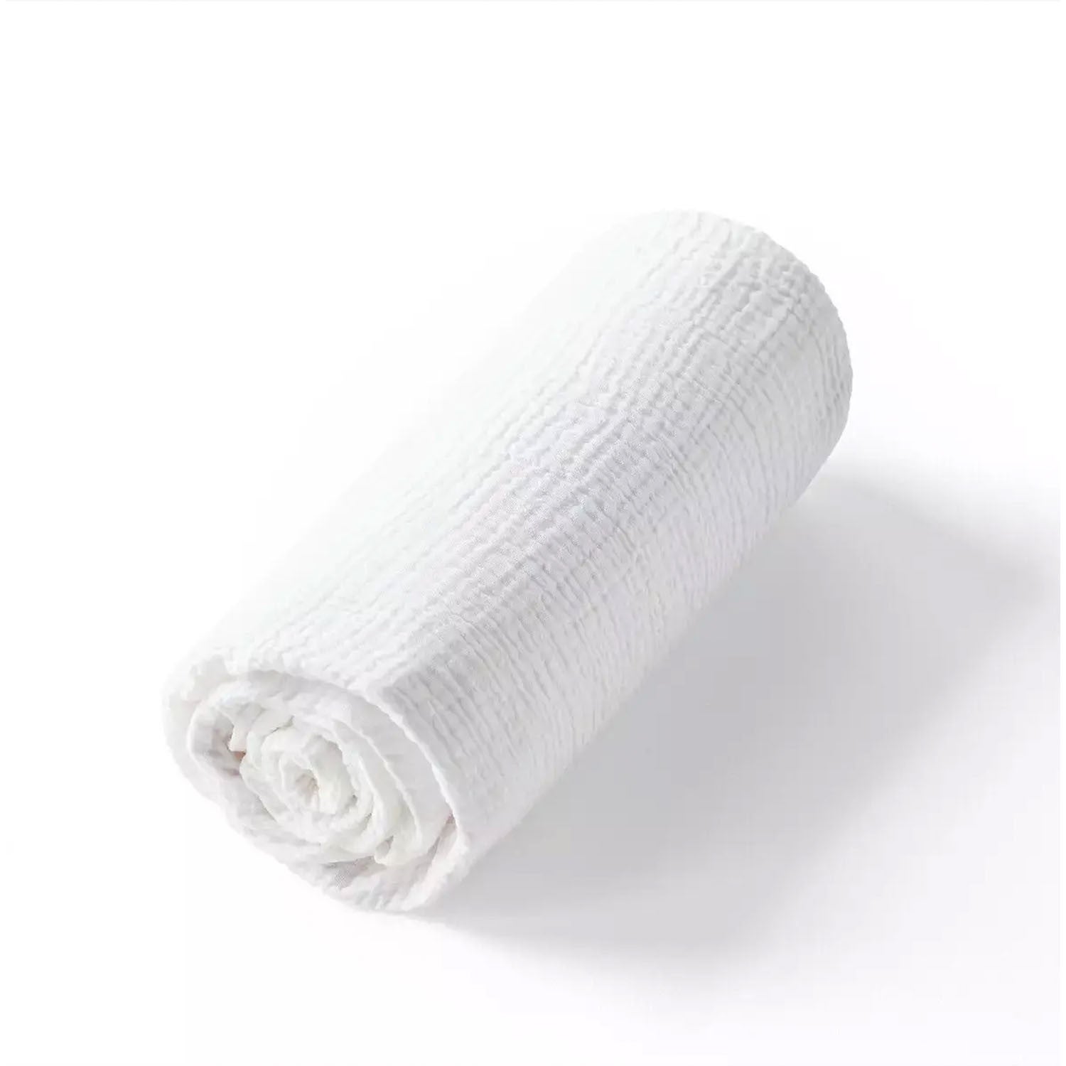 Drap housse uni en gaze de coton - 2