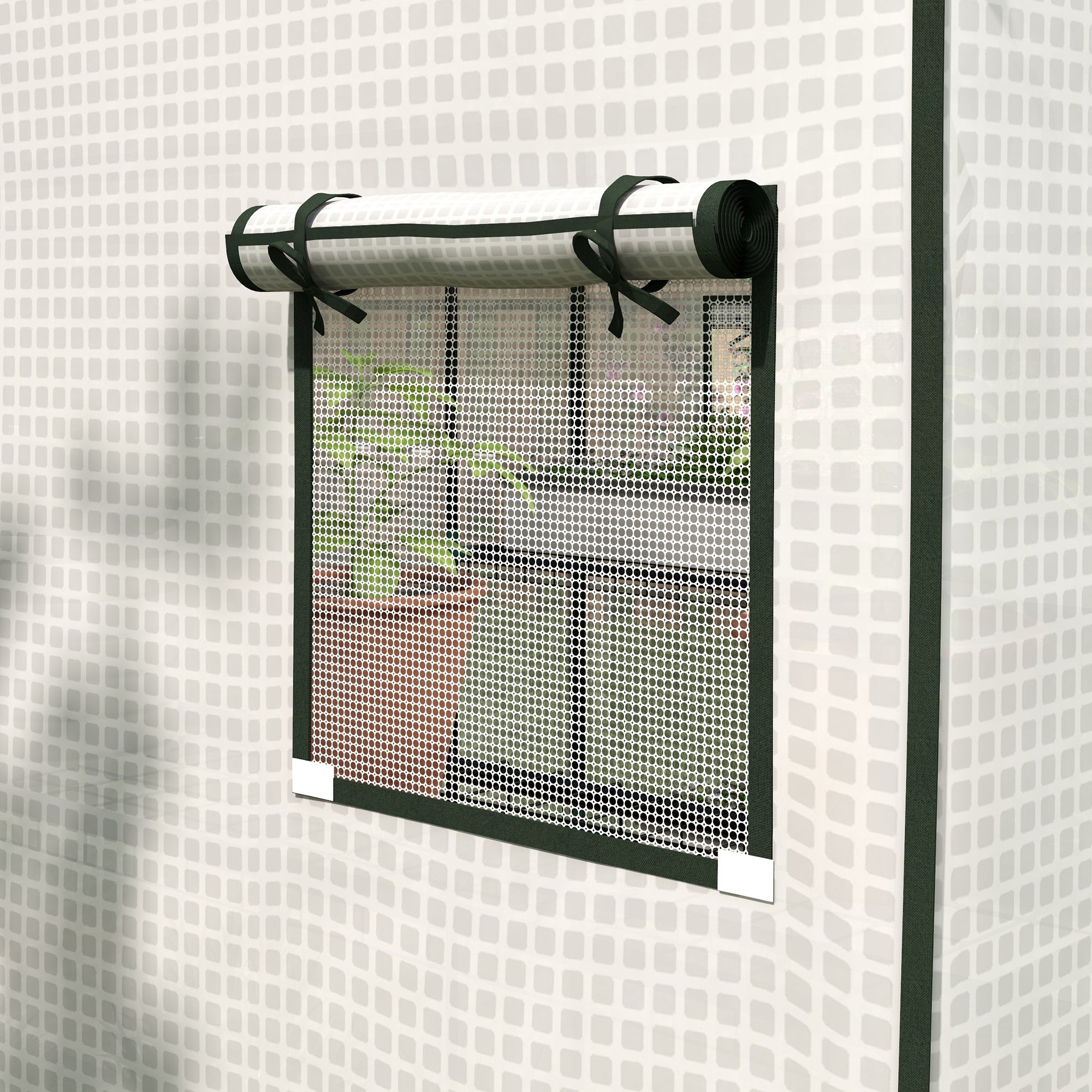 Bâche de remplacement pour serre de jardin Polyéthylène Outsunny - 9