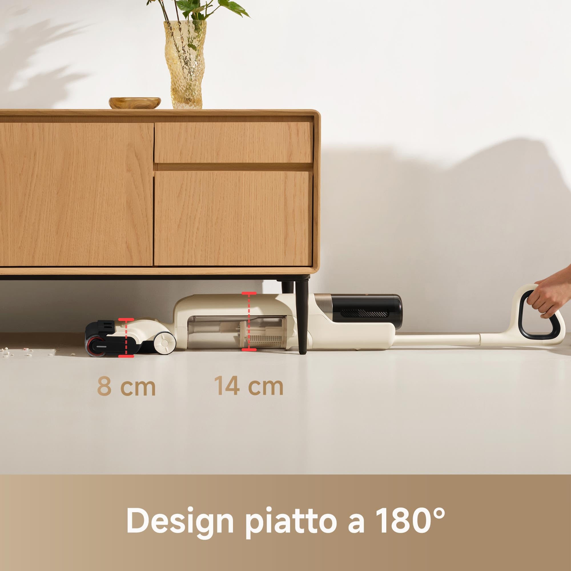 Mova K30 Mix HMV24A, Wet&Dry, White, 300 W, 1100 milliliters, 76 decibeles - 3