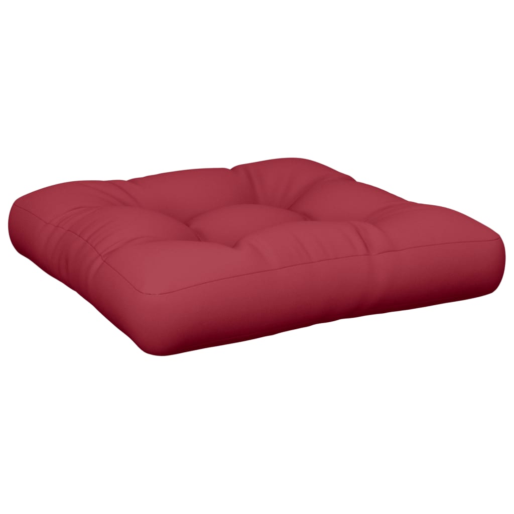 Maison Exclusive - Cojines para palets 2 unidades tela rojo tinto - 4