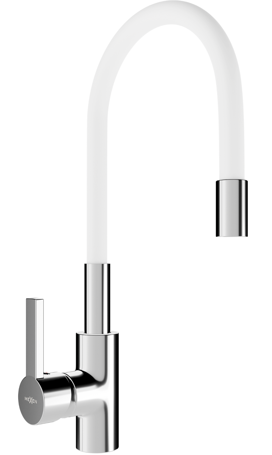 Mexen Flex bateria kuchenna, chrom/biała - 670900-02