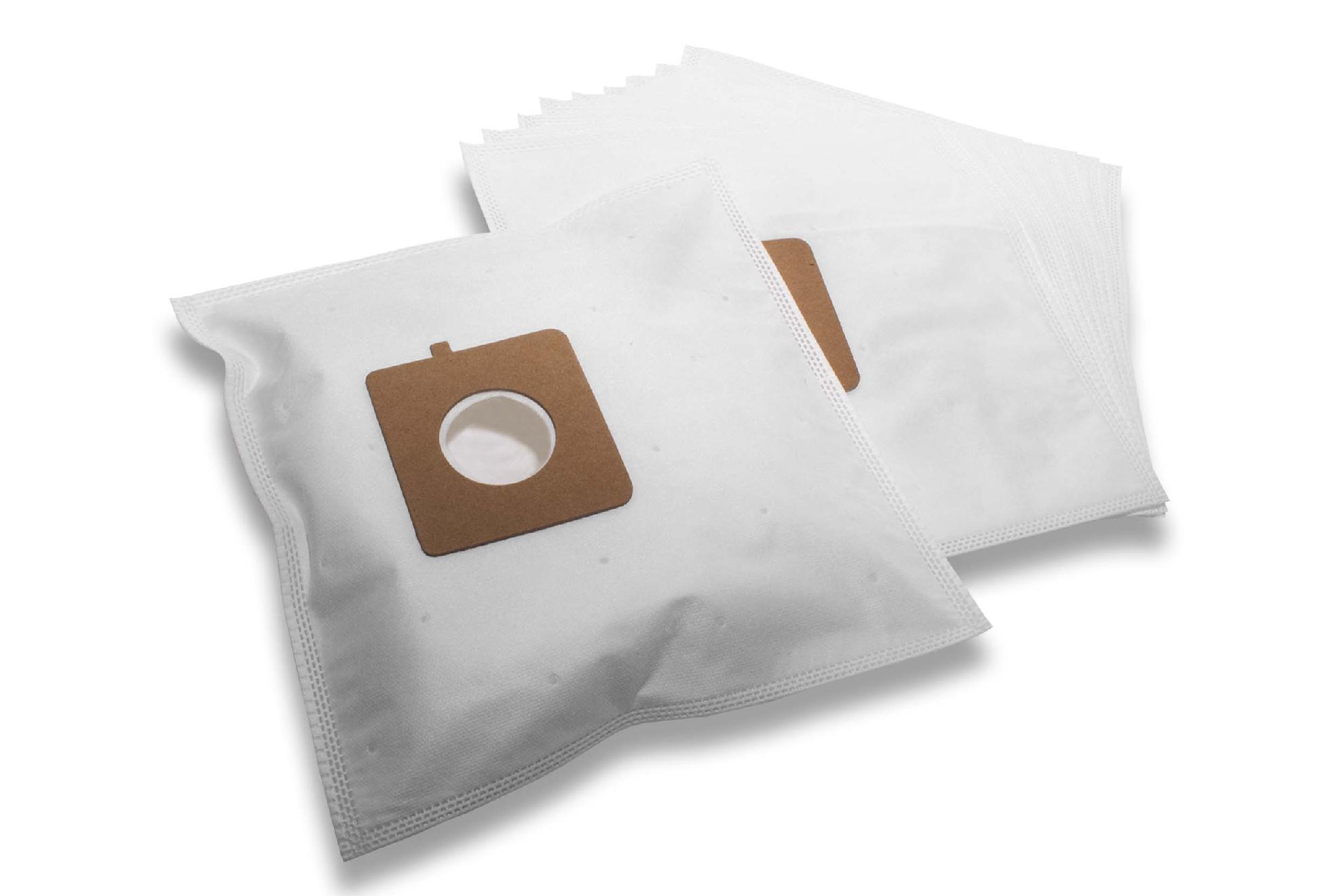 vhbw 10x Sacs compatible avec LG Electronics Turbo Delta VC 3B52 aspirateur - microfibres non tissées, 30,5cm x 17cm, blanc - 2