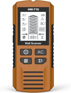 Metal detector scanner da parete WD-02 per cavi CA sotto tensione e montanti in legno