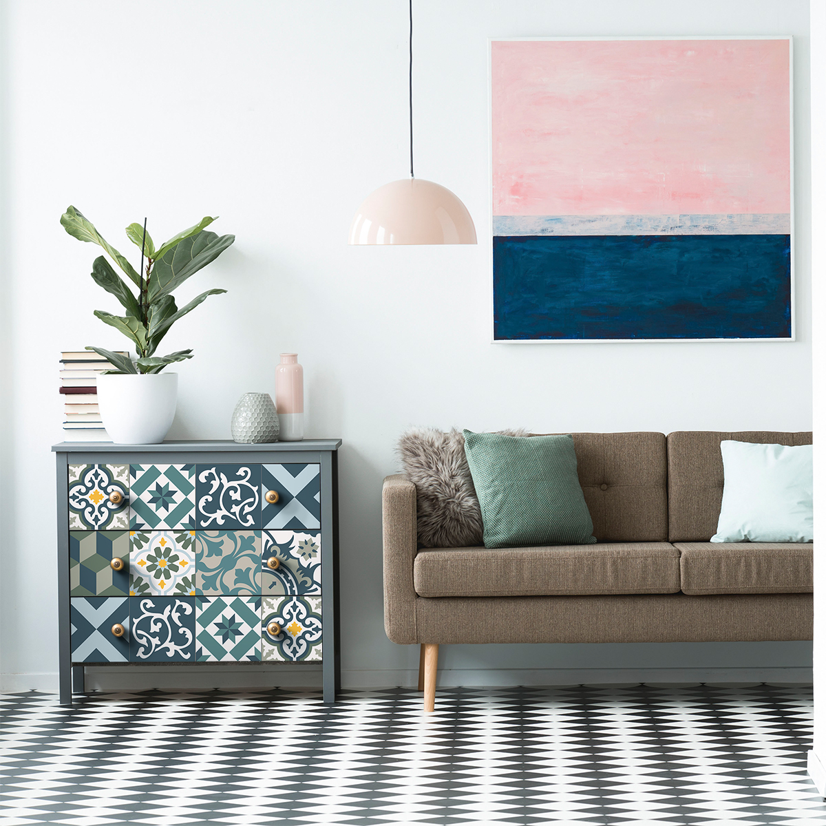 24 adesivi piastrelle di cemento mobili paulina - Sticker adesivo - adesivi murali - 24stickers20x20cm - 3