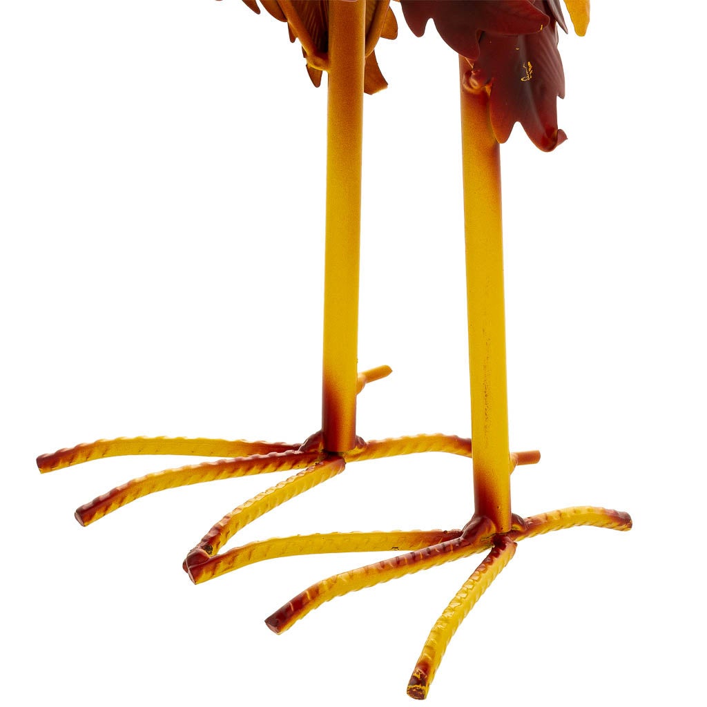 Coq décoratif en métal rouge, 41 x 16 x 54 cm (h) - 8