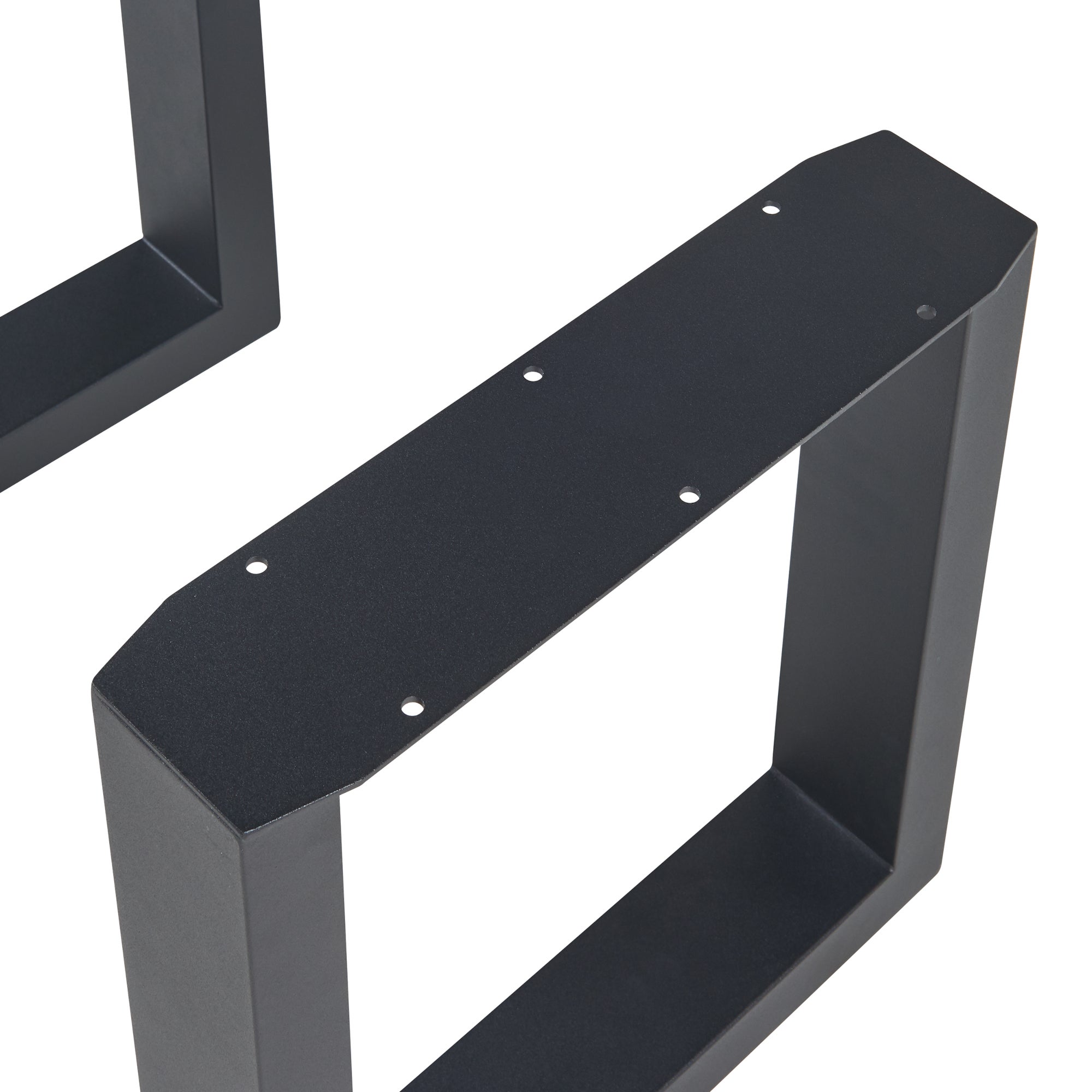 Lot de 2 pieds de table Makers acier 43 x 30 cm noir [en.casa] - 6