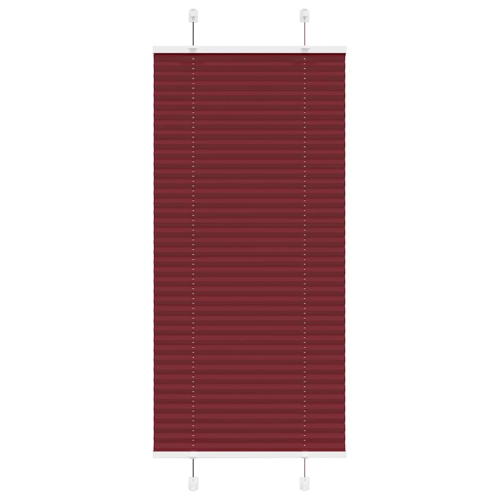 Roleta plisowana Bordowy Czerwony 55x150 cm Szerokość tkaniny vidaXL