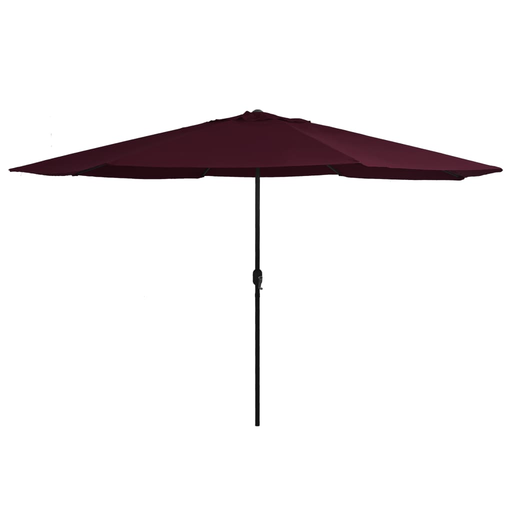 Ombrellone Da Esterni Con Palo In Legno 350 Cm Rosso Borgogna Vidaxl 82904261