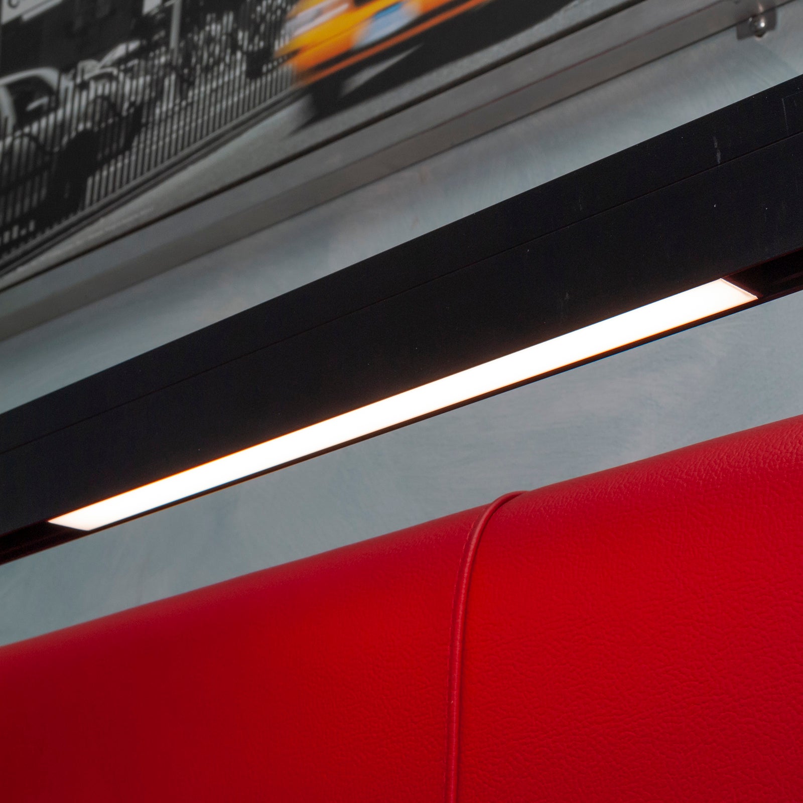 Spot sur rail magnétique mince barre de LED 10W piste 48V hôtel bureau magasin 30cm lumière réglable CCT 3000K 4000K 6400K - 2