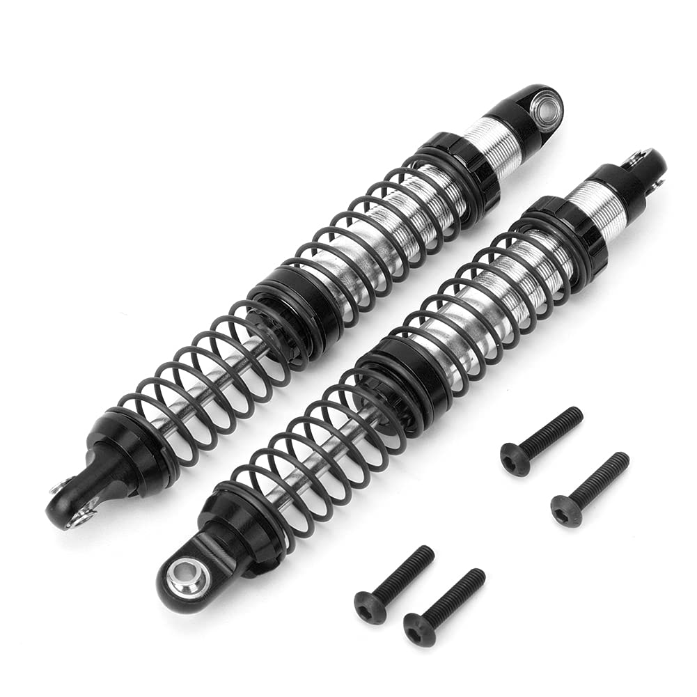 Tbest Ammortizzatori Anteriori da 100 mm Ammortizzatore addensatore Ammortizzatore Adatto per Modello di Auto 1/10 2WD(Nero B-ECX1095B) Accessori Per Modellini Di Auto