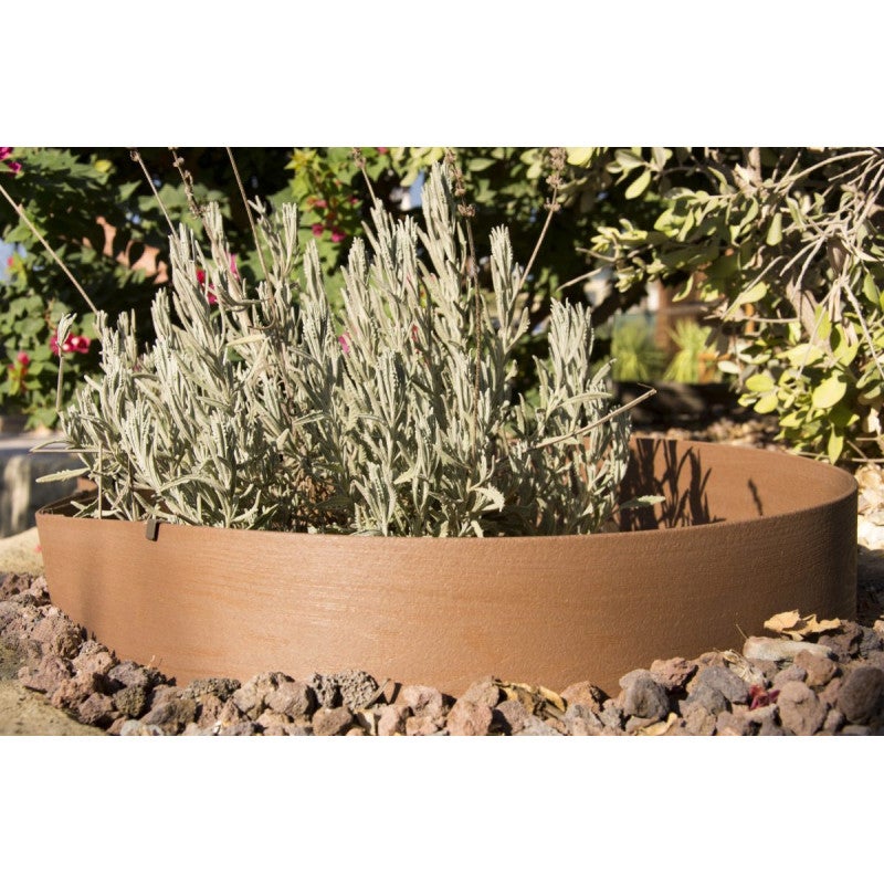 Bordure composite brune | Délimite jardins et allées avec une finition naturelle | Flexible et durable | 13 cm × 12,2 m - 6