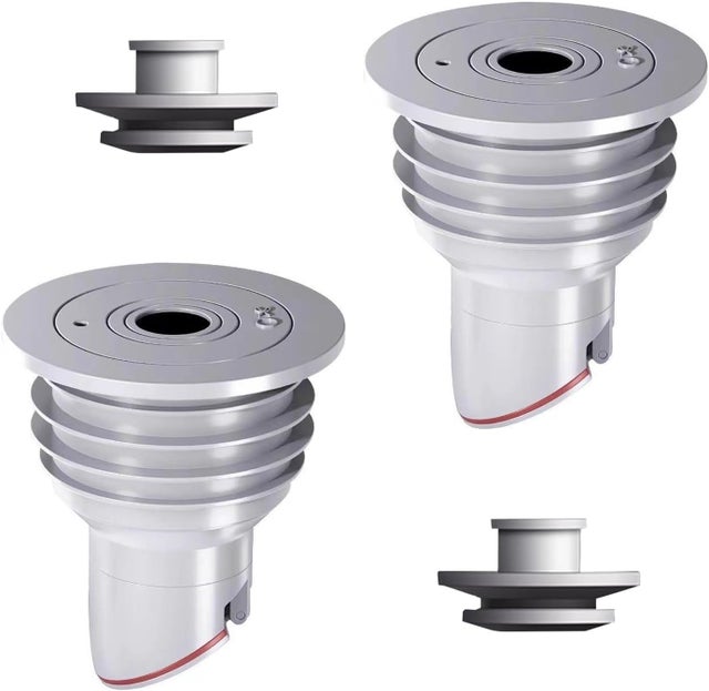 Lot de 2 bouchons déodorants pour tuyau de vidange de machine à laver - joints de tuyau de vidange de déodorant pour cuisine et maison 35-40 mm