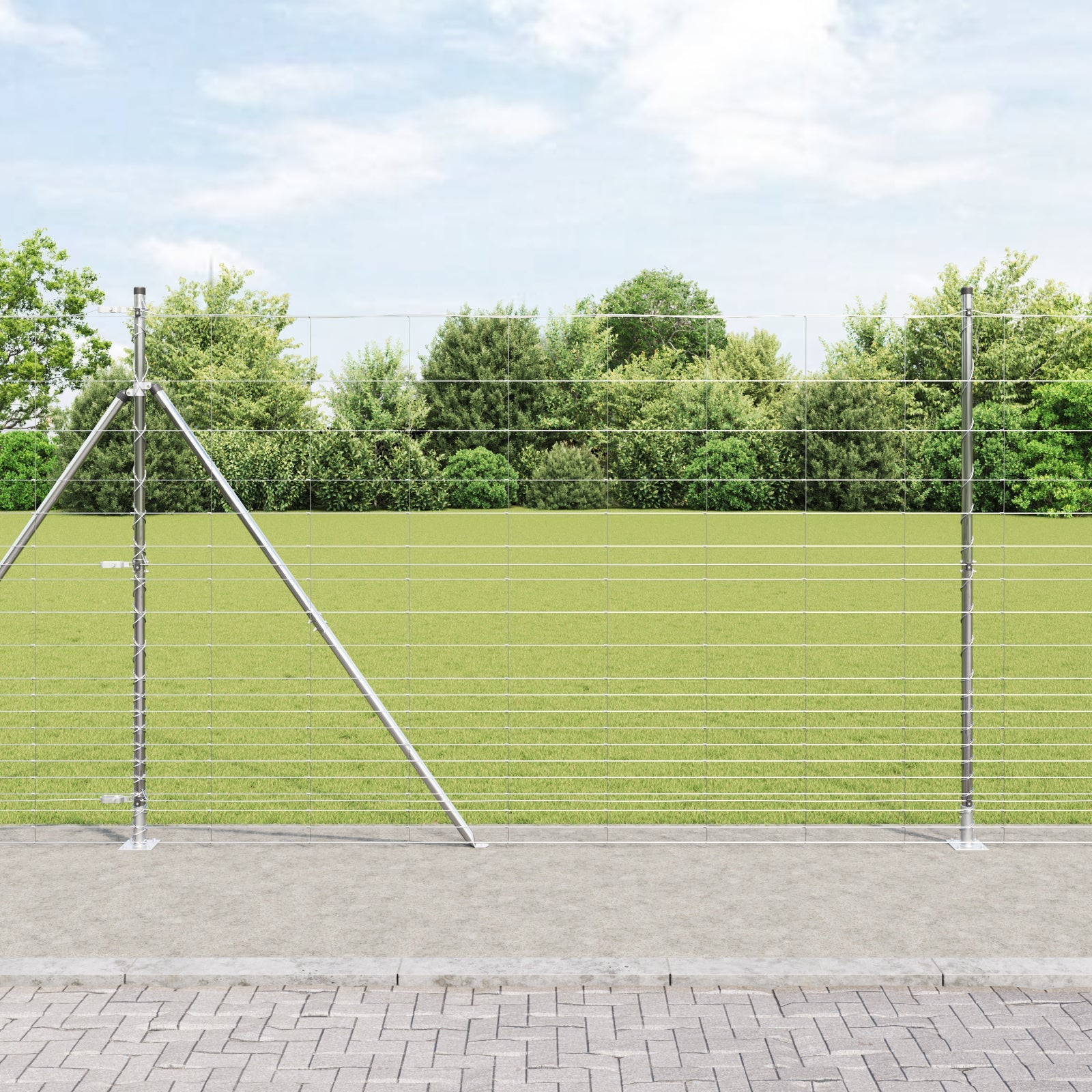 Słupek ogrodzeniowy. Galwanizowany 25 x 1,6 m Stal vidaXL