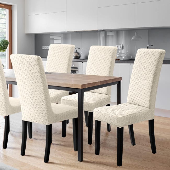 Coprisedie elastici, set da 6, universali, sfoderabili e lavabili Coprisedie elastici, set da 6, universali, sfoderabili e lavabili