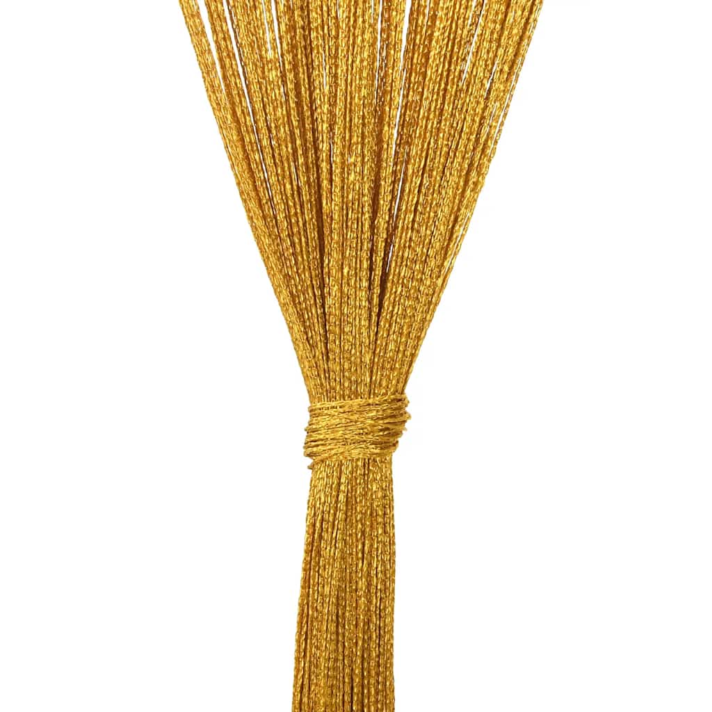 Maison Exclusive - Cortinas de tiras 2 uds doradas 140x250 cm - 7