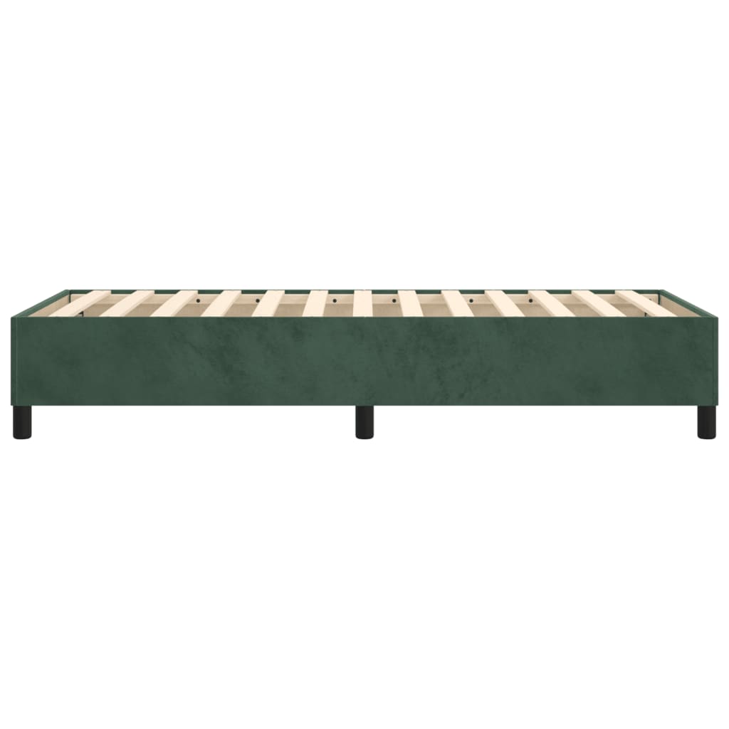 Lit simple | Lit Adulte | Sommier à lattes de lit Vert foncé 100x200 cm Velours841977 - 6