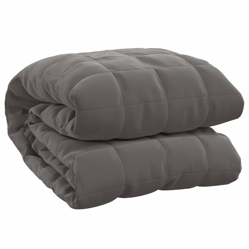 Couverture lestée Gris 200x200 cm 13 kg Tissu vidaXL - 2