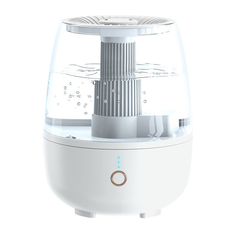 Humidificateur d'air blanc, grande capacité, humidificateur à double ...