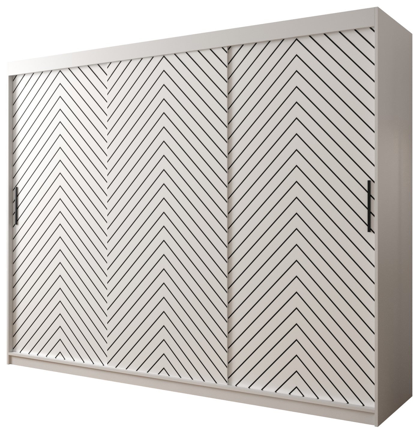 Szafa przesuwna garderoba JODEŁKA 1 250 x 62 x 200 cm Biały - Abiks Meble